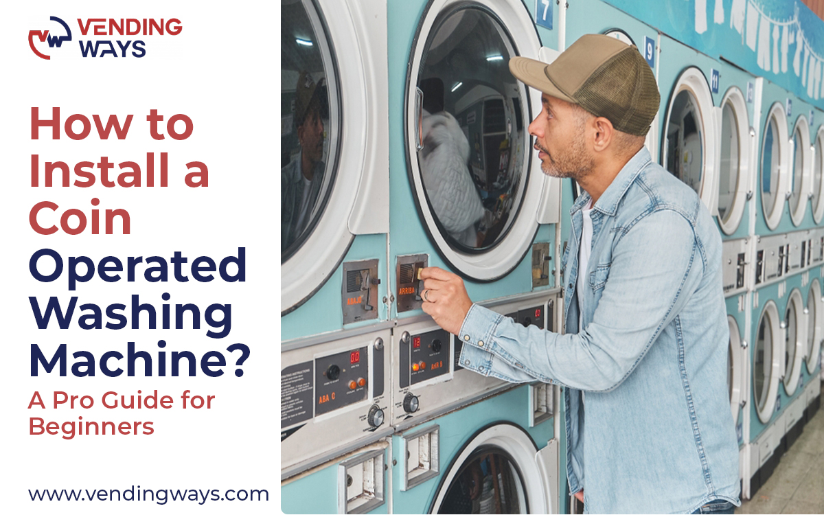 Installing a coin operated washing machine | coin operated laundry business | commercial washing machine coin operated